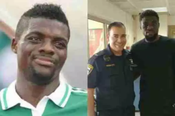 Nigerian Footballer, John Ogu, Arrested For Drink-Driving [Photo]